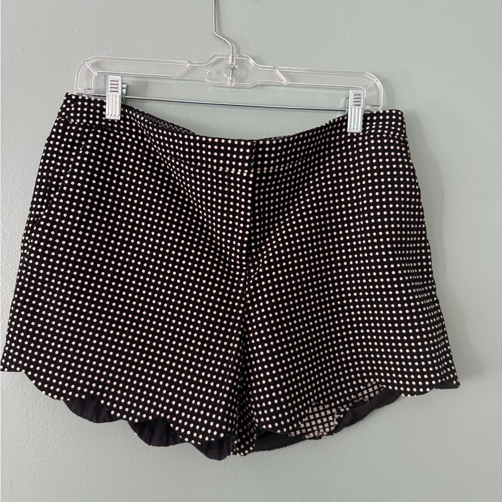 Willi Smith High Waist Black and White Shorts